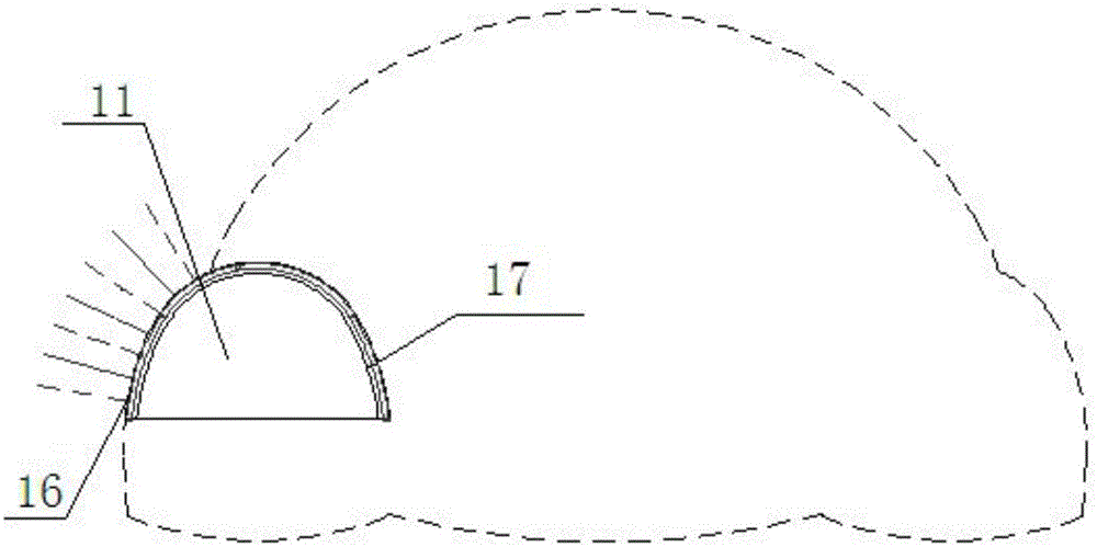 Method for constructing extra-large variable cross section tunnel