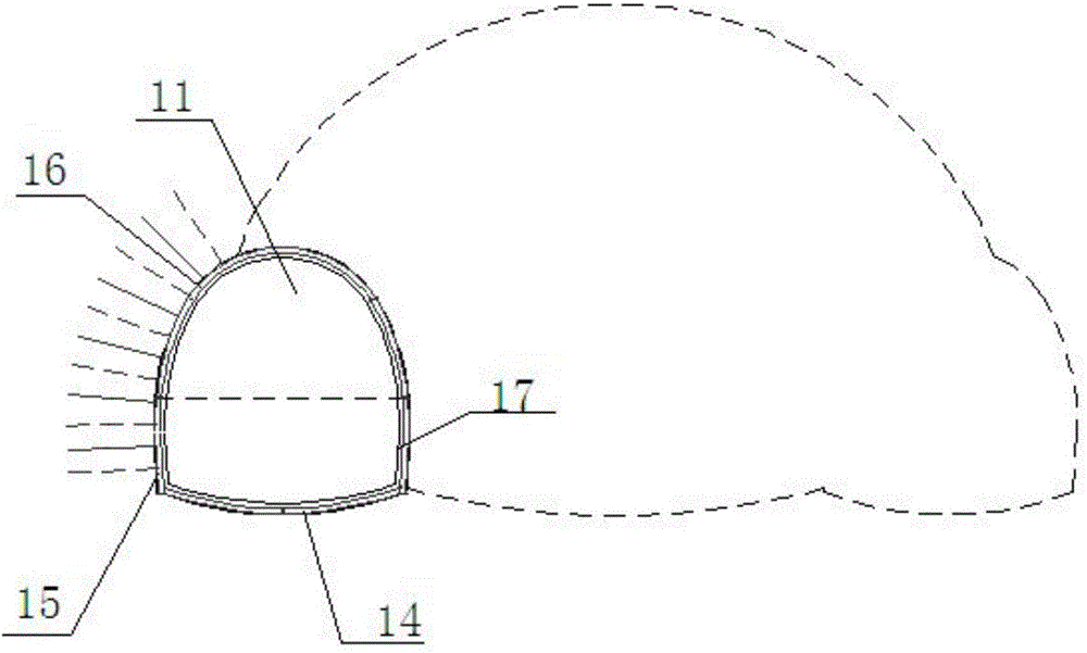 Method for constructing extra-large variable cross section tunnel