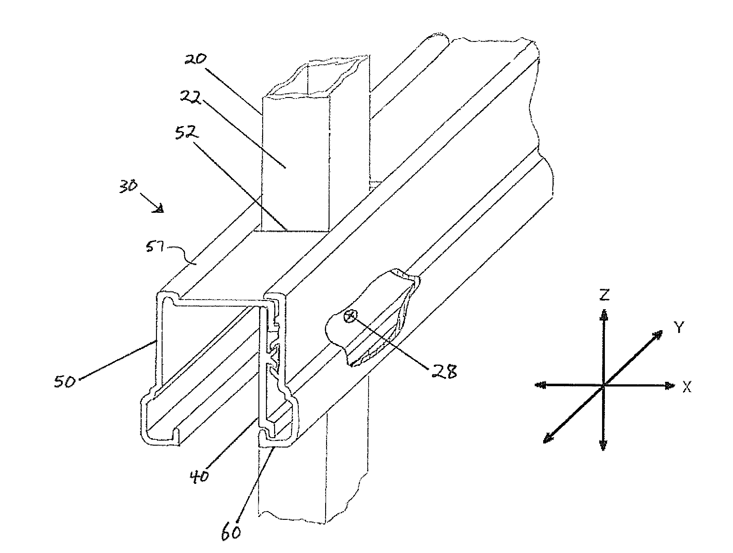 Partially pre-assembled fence assembly and mutli-element rail