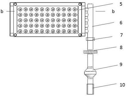 A device and method for air-suspended abrasive pool finishing