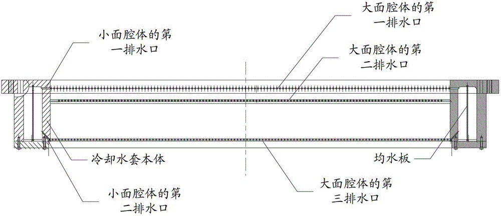 Cooling device and application method for cast aluminum-lithium alloy flat ingot