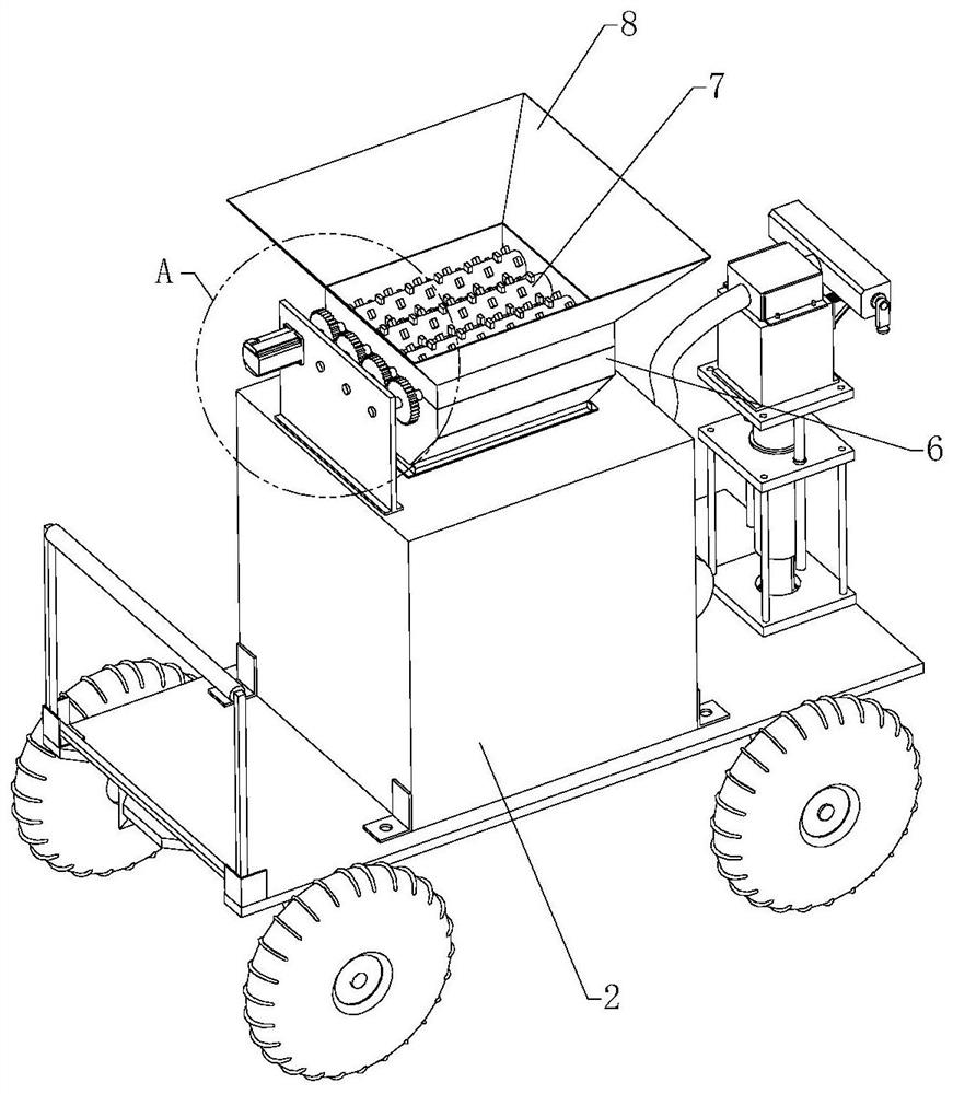 Waste collecting device for intelligent manufacturing workshop