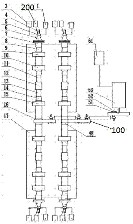 Dynamic performance testing machine of joint bearing and transmission shaft rotation drive unit thereof