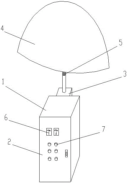 Electric shock preventing control cabinet