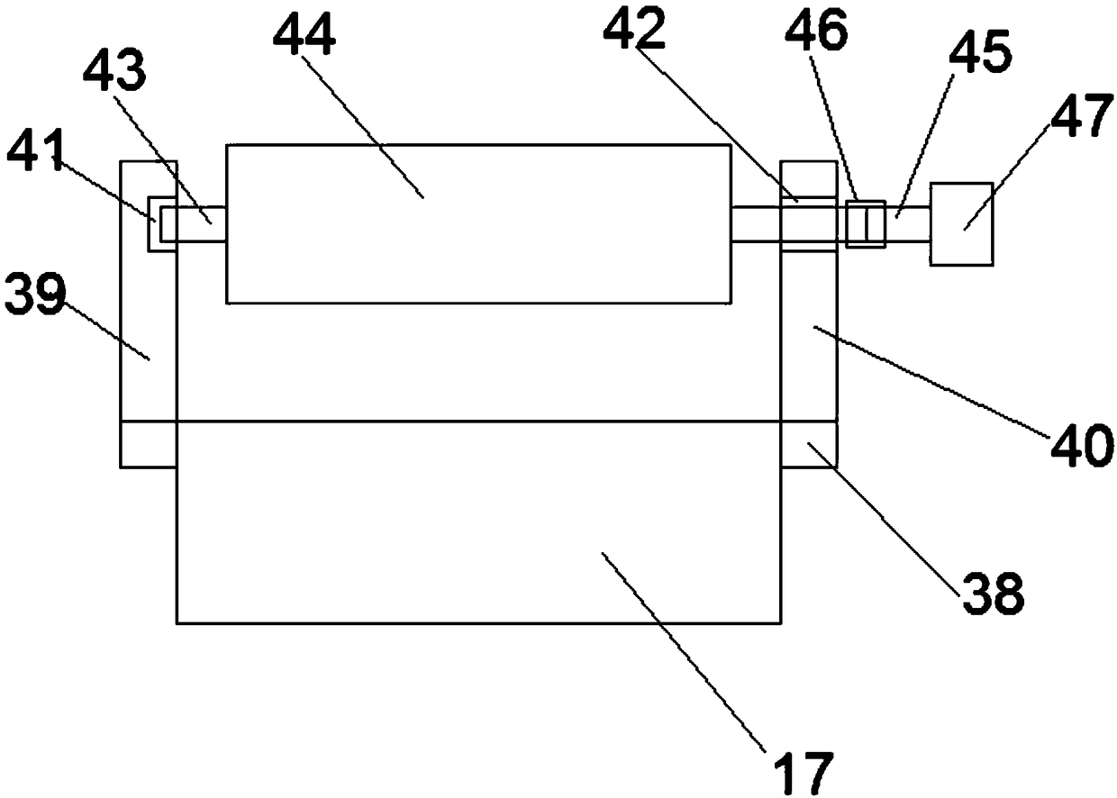 Shock-absorbing and noise-reducing roller grinding device facilitating repeatedly roller grinding