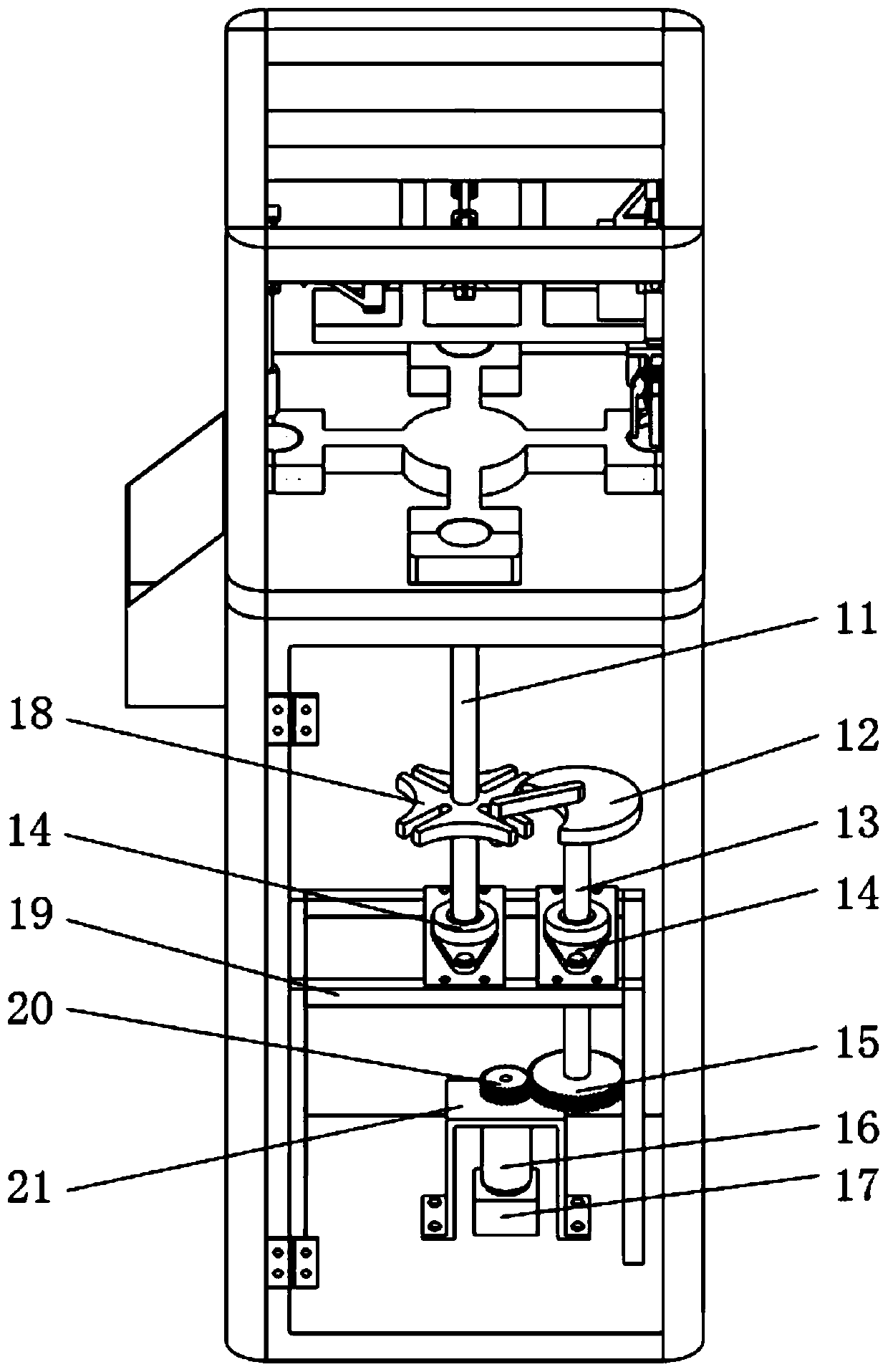 A high-efficiency and automatic nut shell breaking device