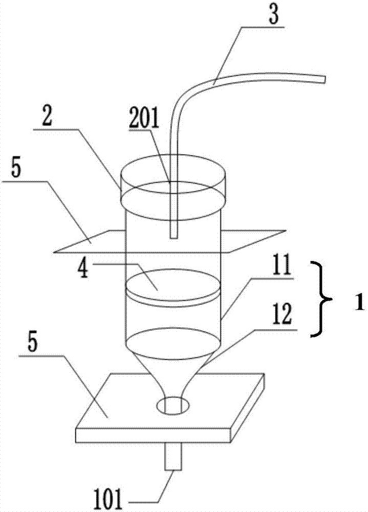 Adhesive pressing device