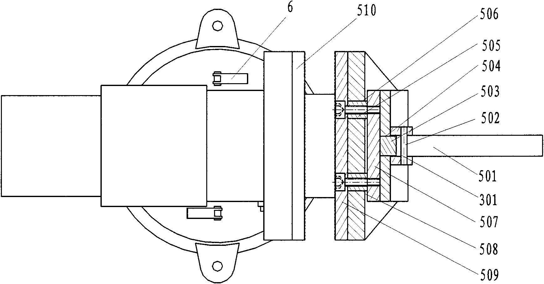 Motor-driven quick bench clamp