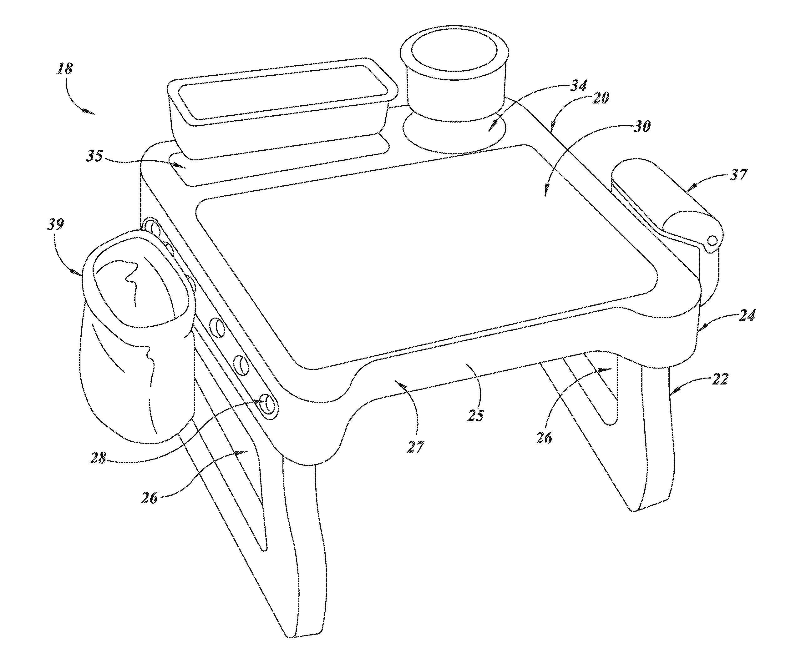 Content delivery system with modular travel station