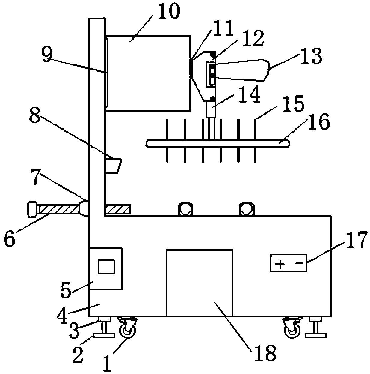 Lamp panel hardness detection device for LED illumination lamp production