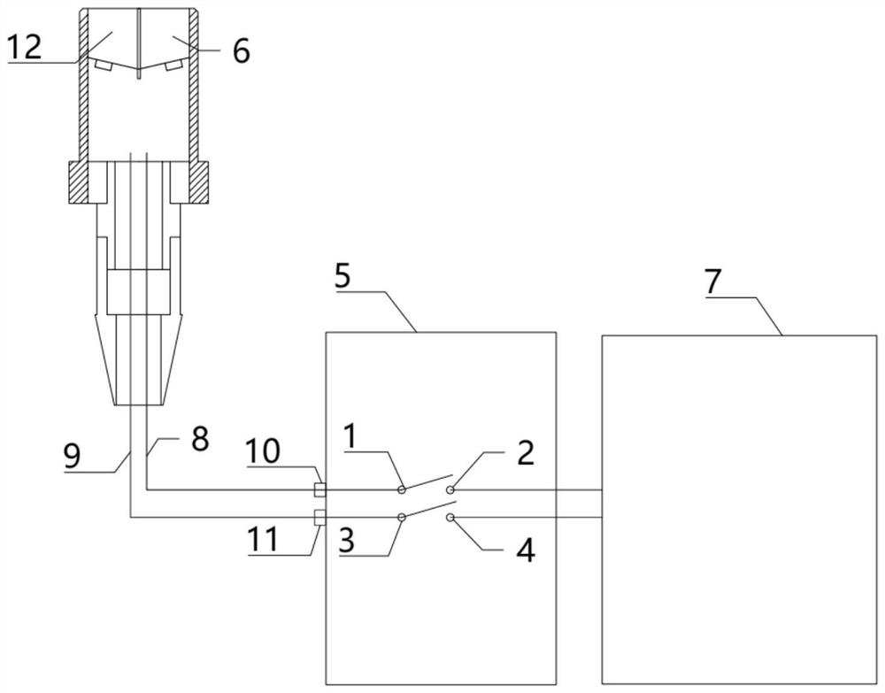 Bicrystal ultrasonic probe and automatic sensitivity detection method of flaw detection system thereof