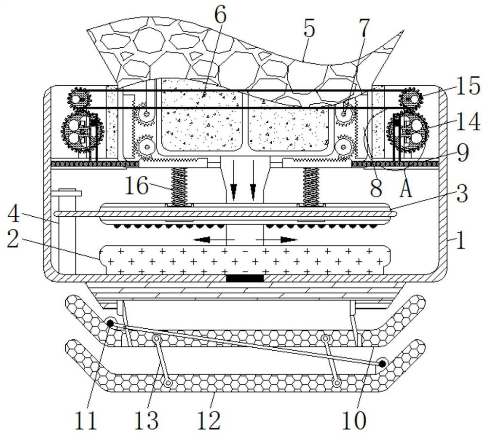 Medical grinding device capable of solving problem that quantitative feeding cannot be achieved and particle size cannot be changed