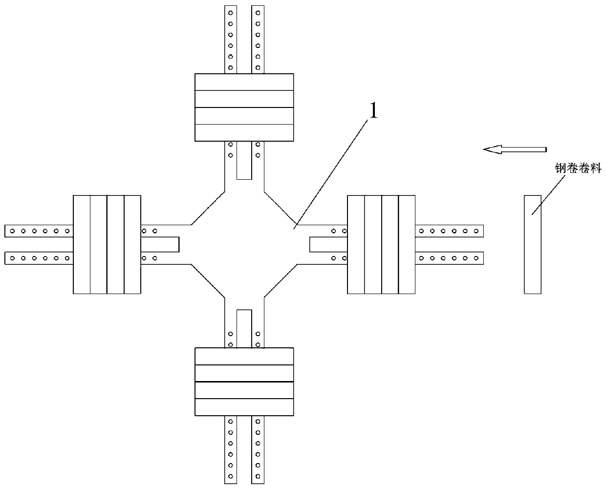 A packaging method suitable for steel coils with a width of 30-70mm