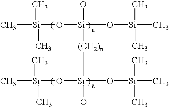 Crosslinked silicone polymers based upon spider esters