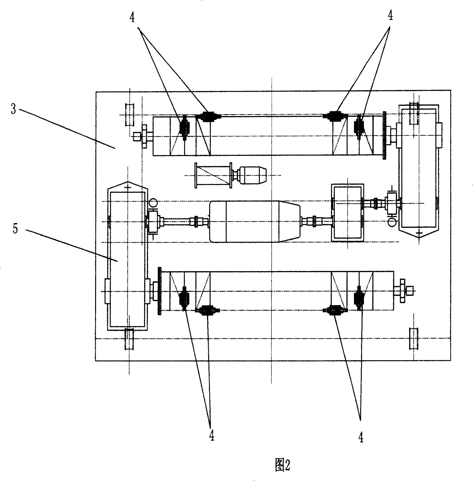 Guide and rotation mechanism for crane hanger