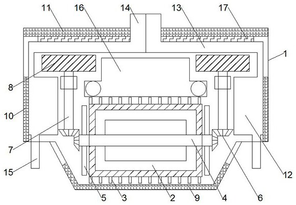 Vehicle fan heater motor