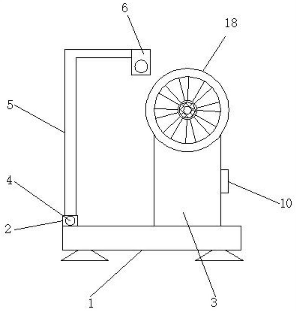 A textile equipment pay-off device with good shock-absorbing effect