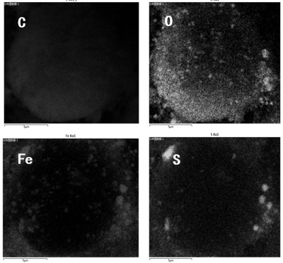 A kind of nano-iron compound/mesophase carbon microsphere composite material and preparation method thereof