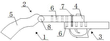 Adjustable length type light gun