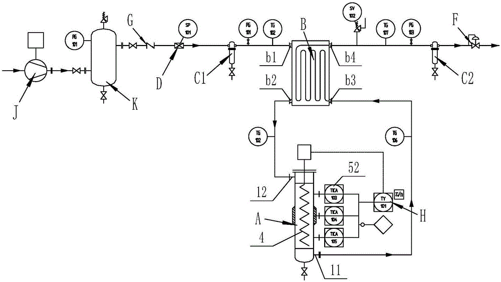 Compressed air purification system and using method thereof