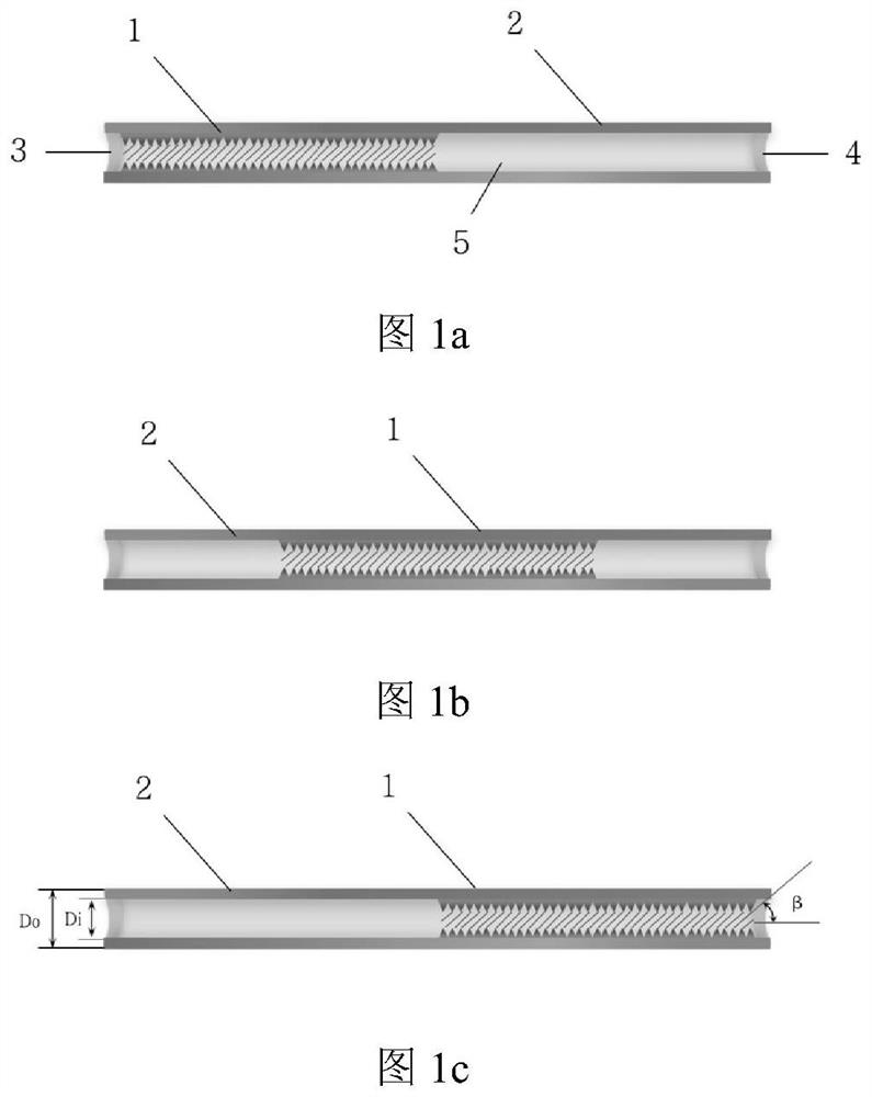 Segmented combined type inner finned tube device for strengthening flow boiling heat exchange