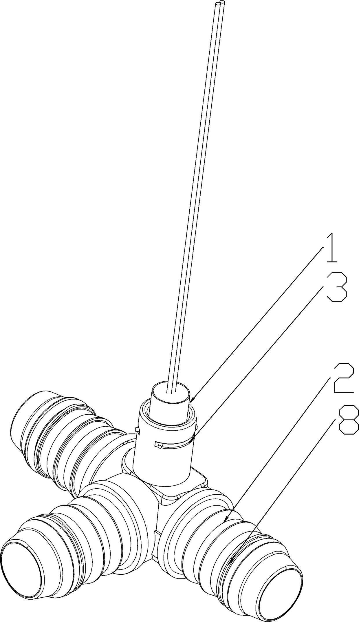 Water-cooling temperature sensor and assembling method thereof