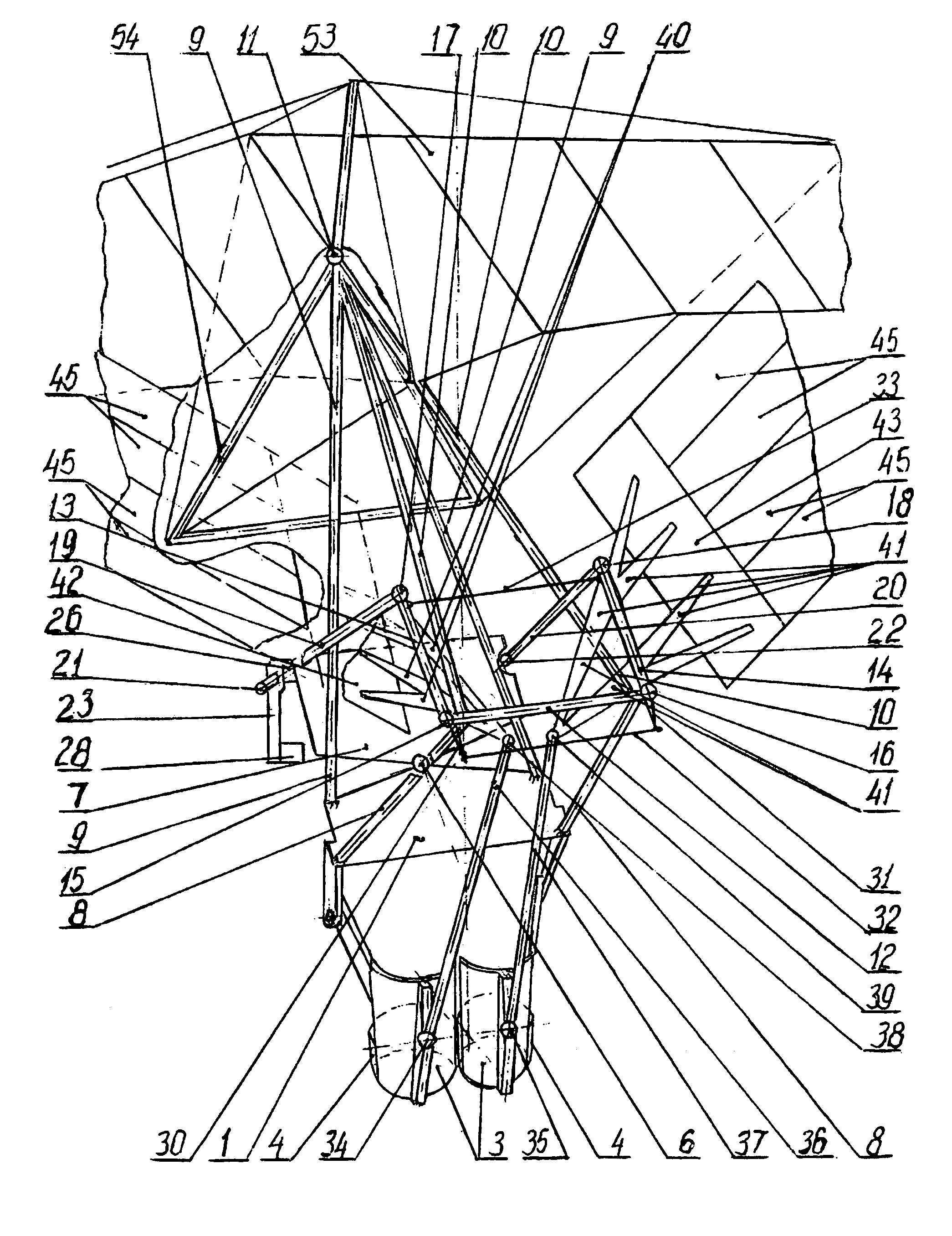 Man-powered ornithopter-sailplane