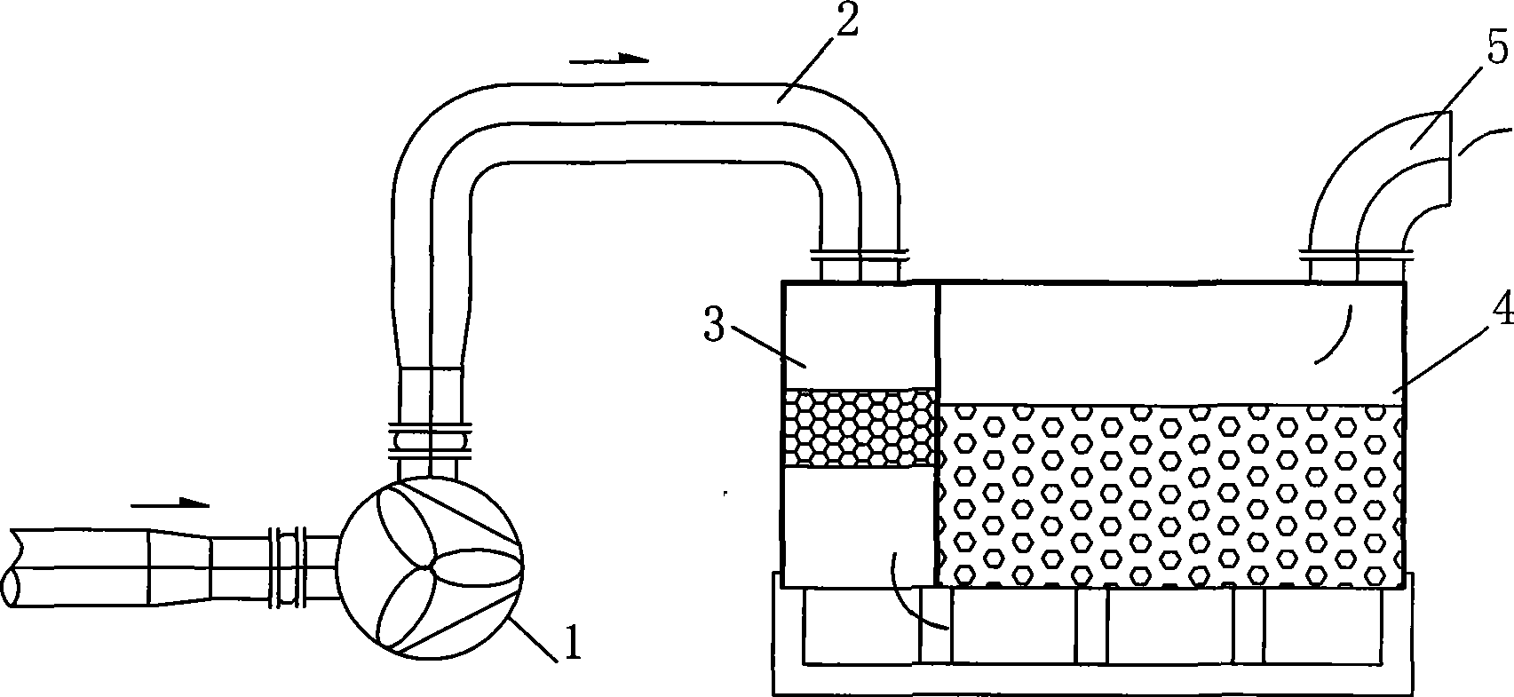 Biological filter deodorizing device