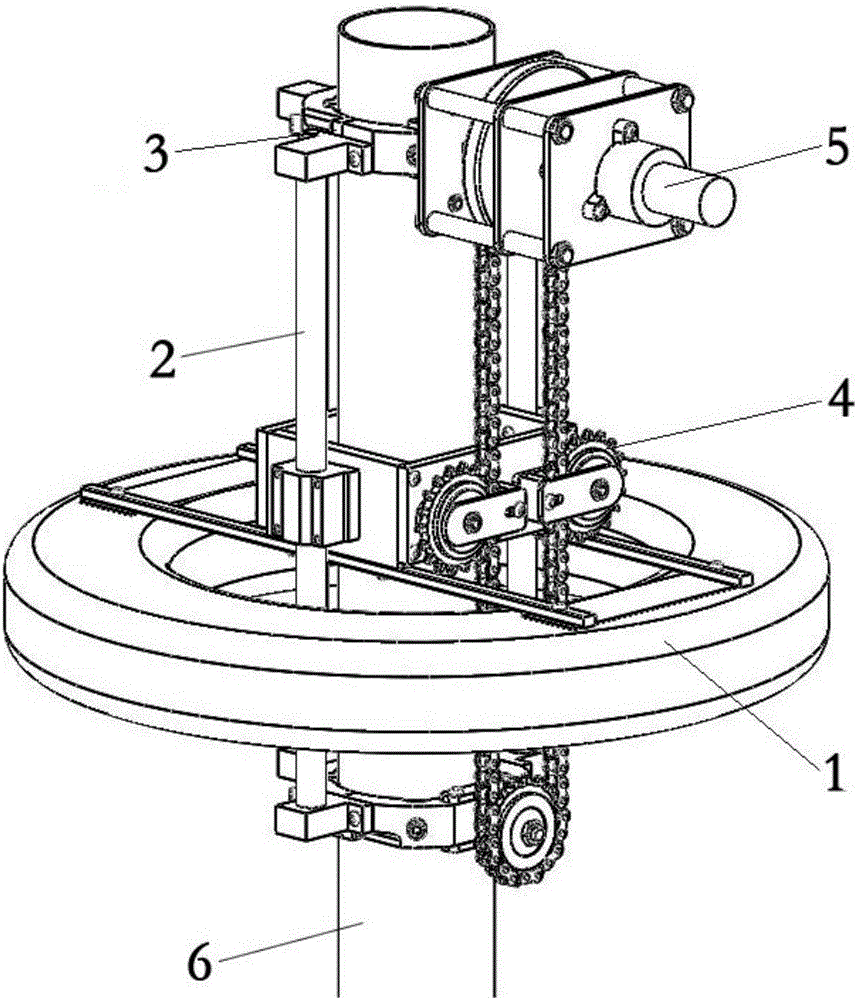 Oscillating buoy type ocean wave power generating device