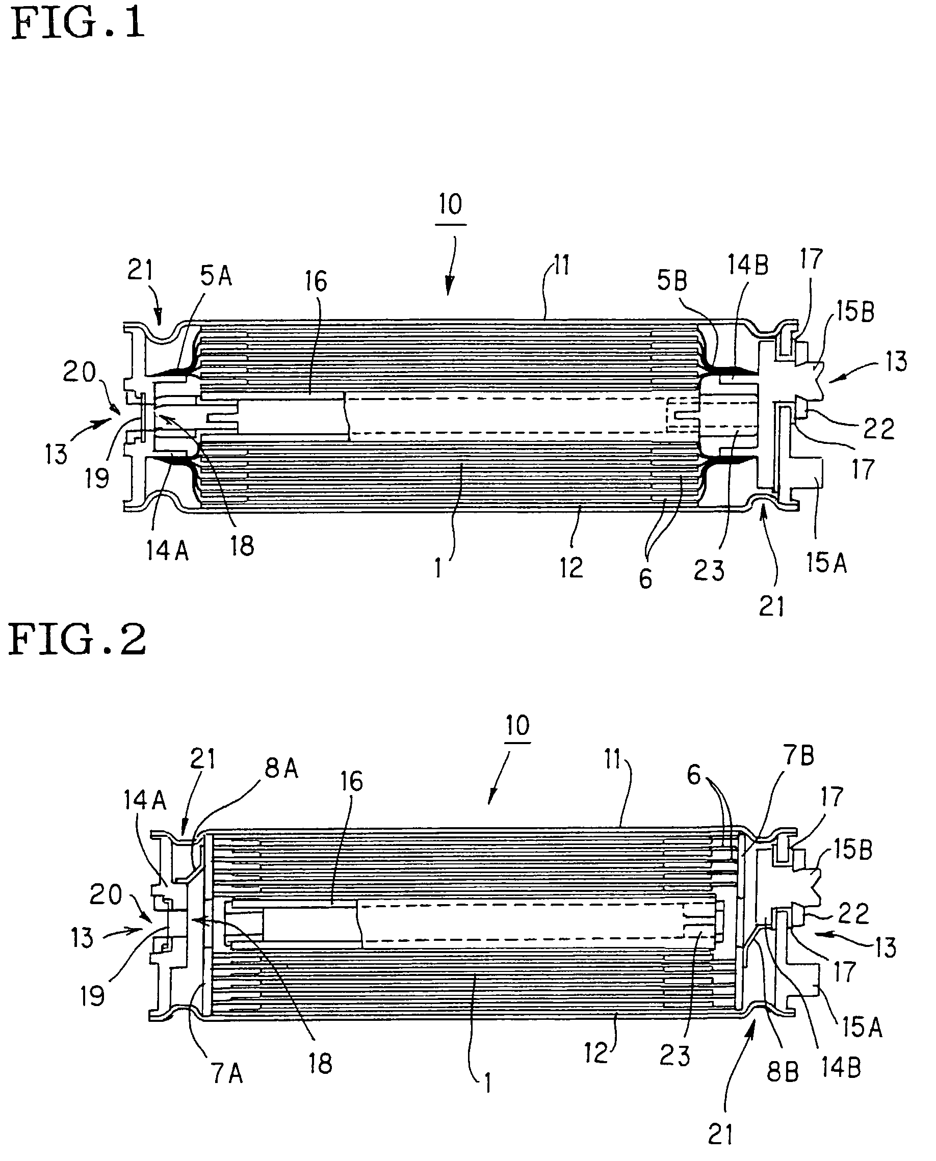 Lithium secondary battery and assembled structure of lithium secondary batteries