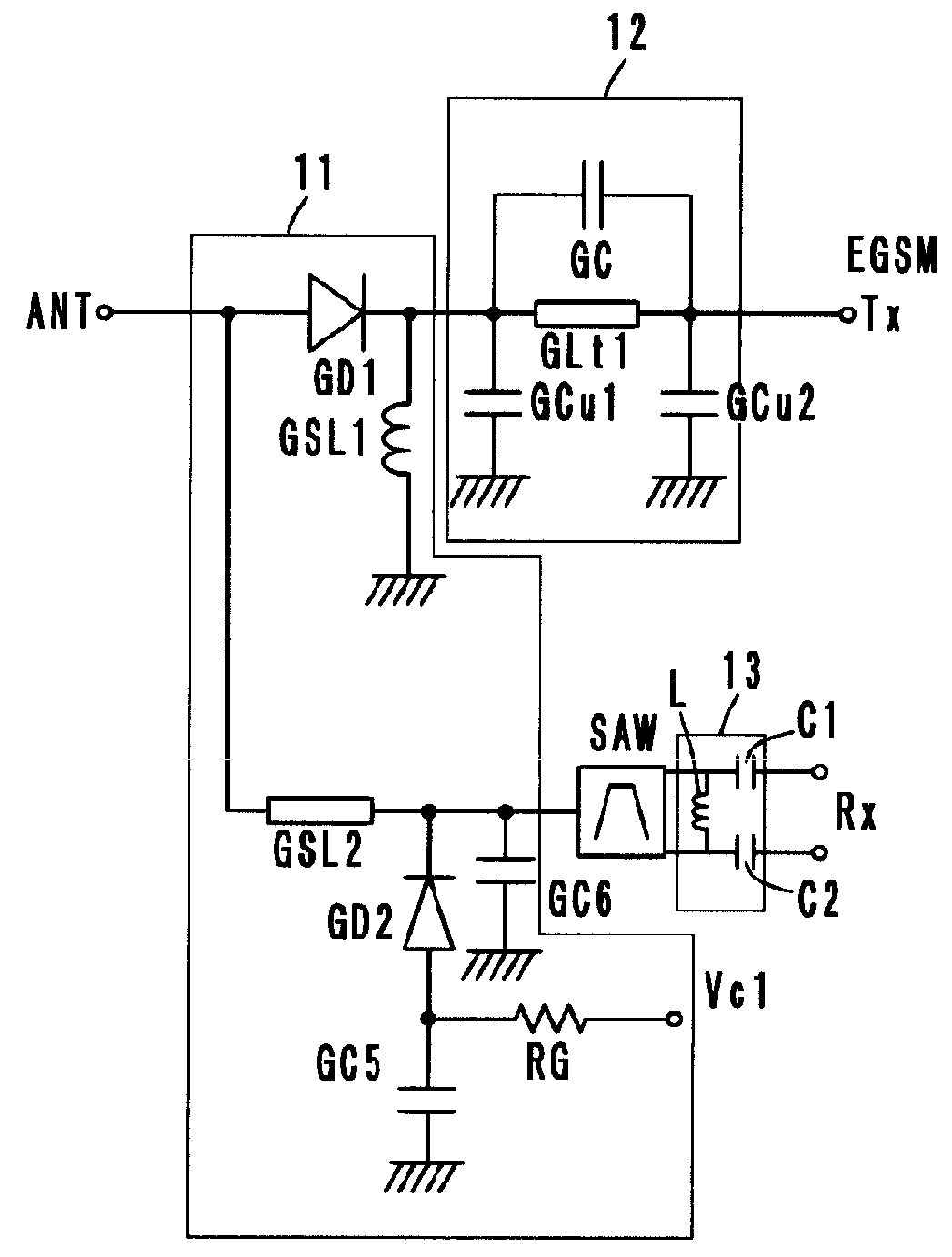 High frequency composite component