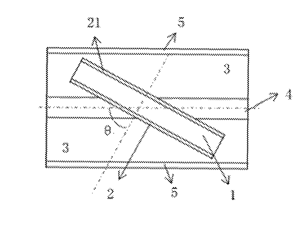 Potassium fluoroboratoberyllate crystal oblique-incidence laser second harmonic generator