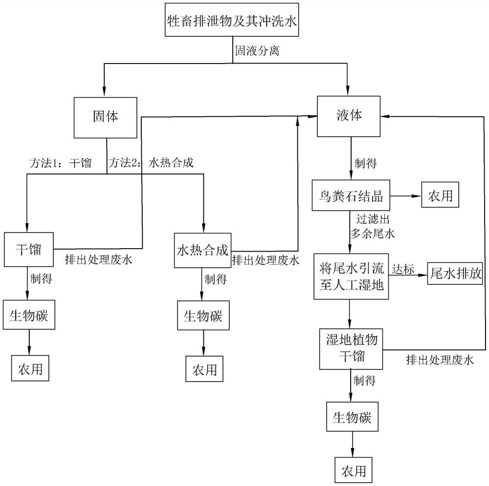 Human and animal excreta treatment system and method