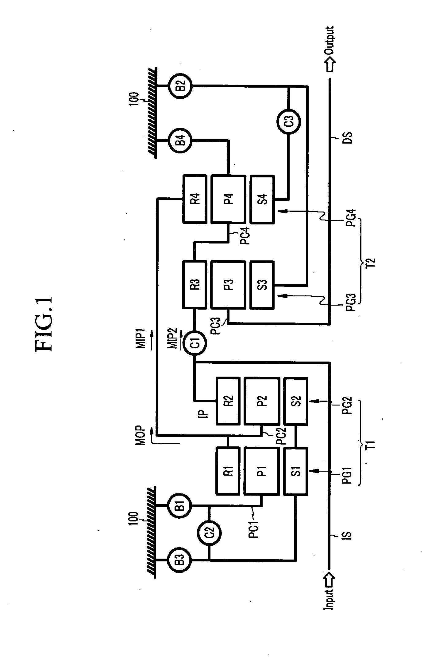 Eight-speed powertrain of automatic transmission for vehicle