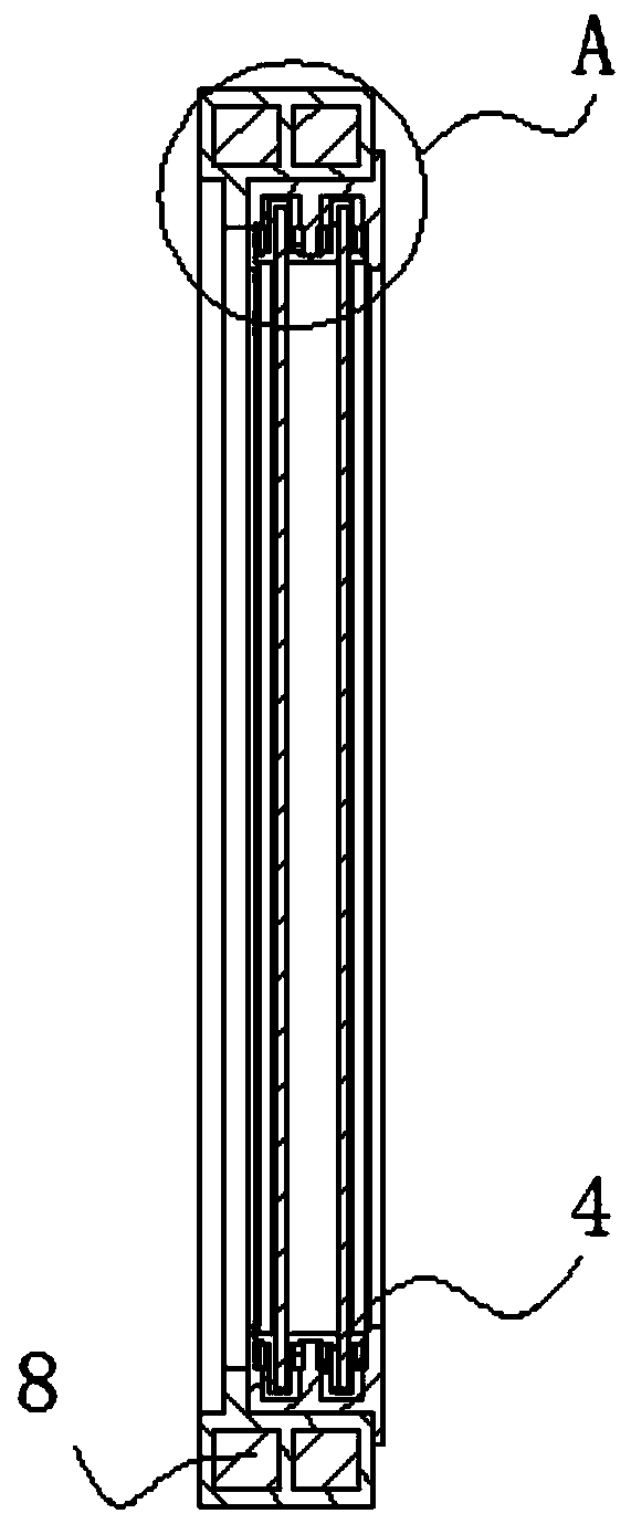 Long-service-life energy-saving aluminum alloy door and window