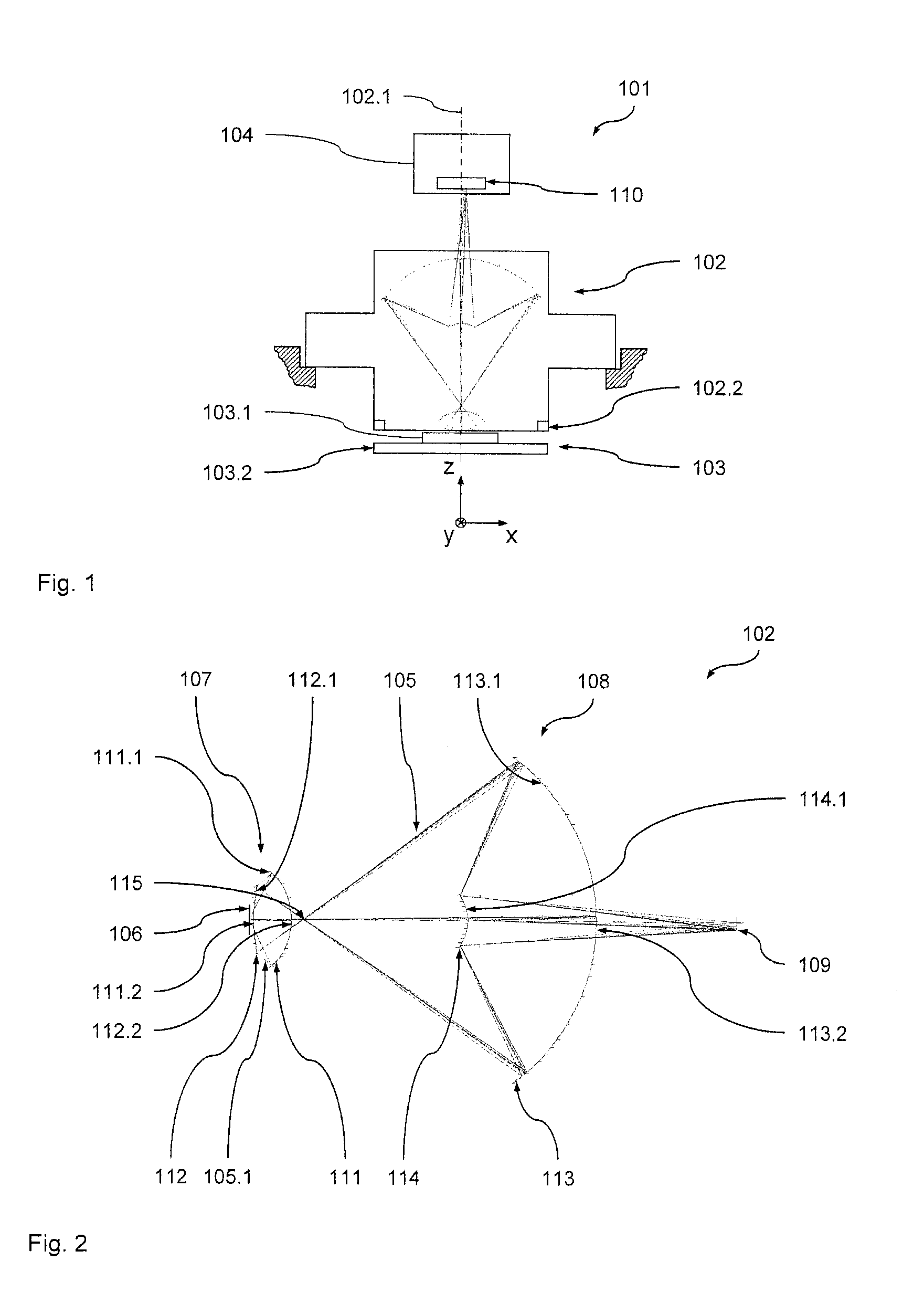 Optical imaging device and imaging method for microscopy