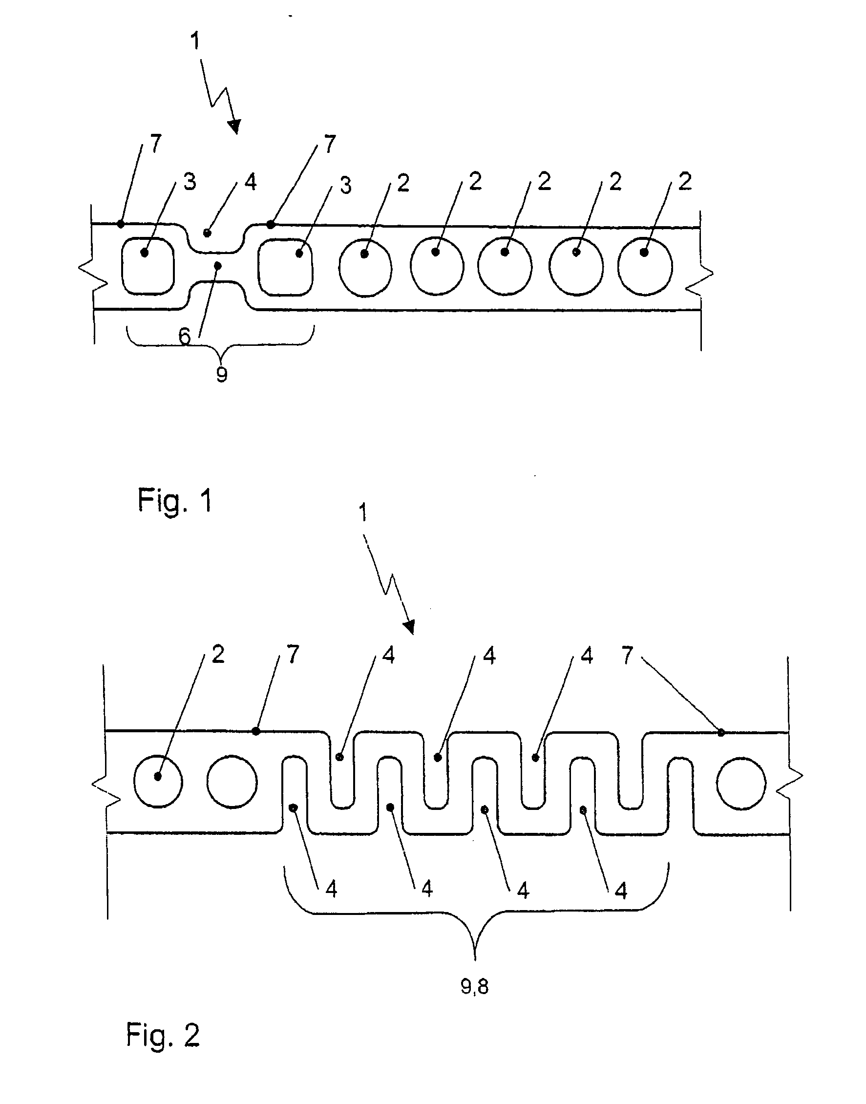 Multichannel flat tube for heat exchanger