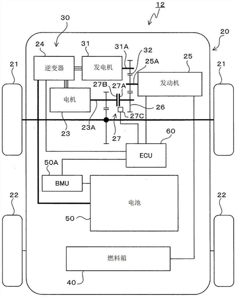 Power generation control device for hybrid vehicle