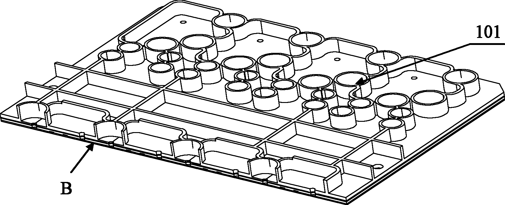 Cytosis polymer microfluidic chip and preparation method thereof