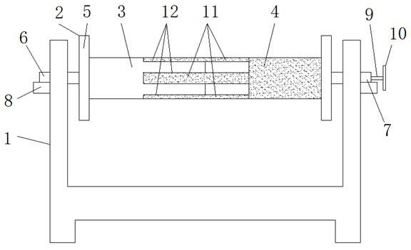 Spinning roller supporting structure with self-locking limiting structure