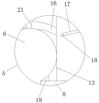 Spinning roller supporting structure with self-locking limiting structure