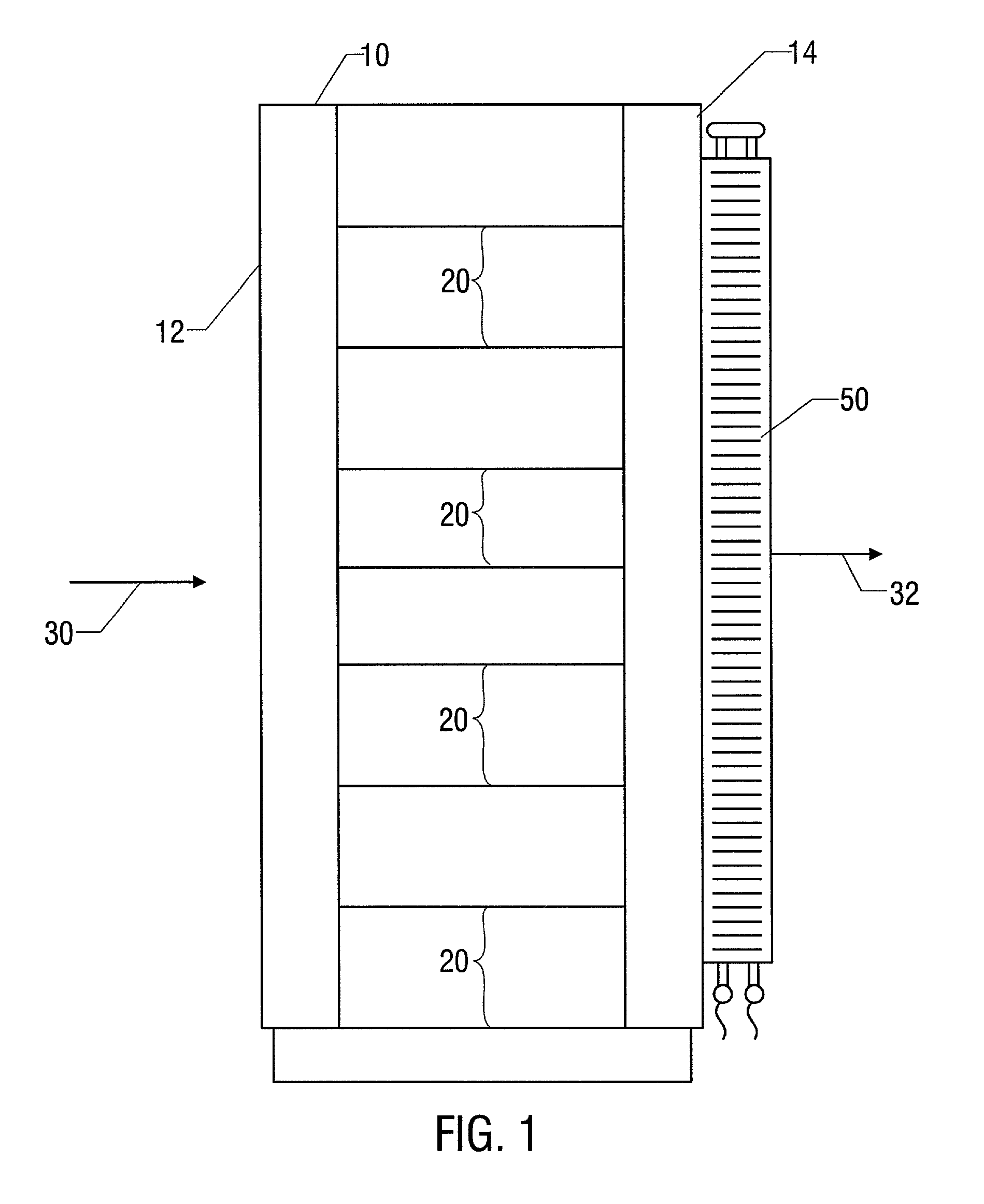 Method and apparatus for cooling electronic enclosures