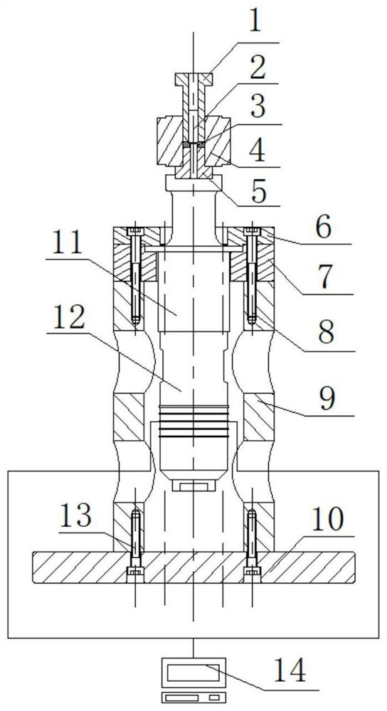 Axial ultrasonic auxiliary pressing device and pressing method