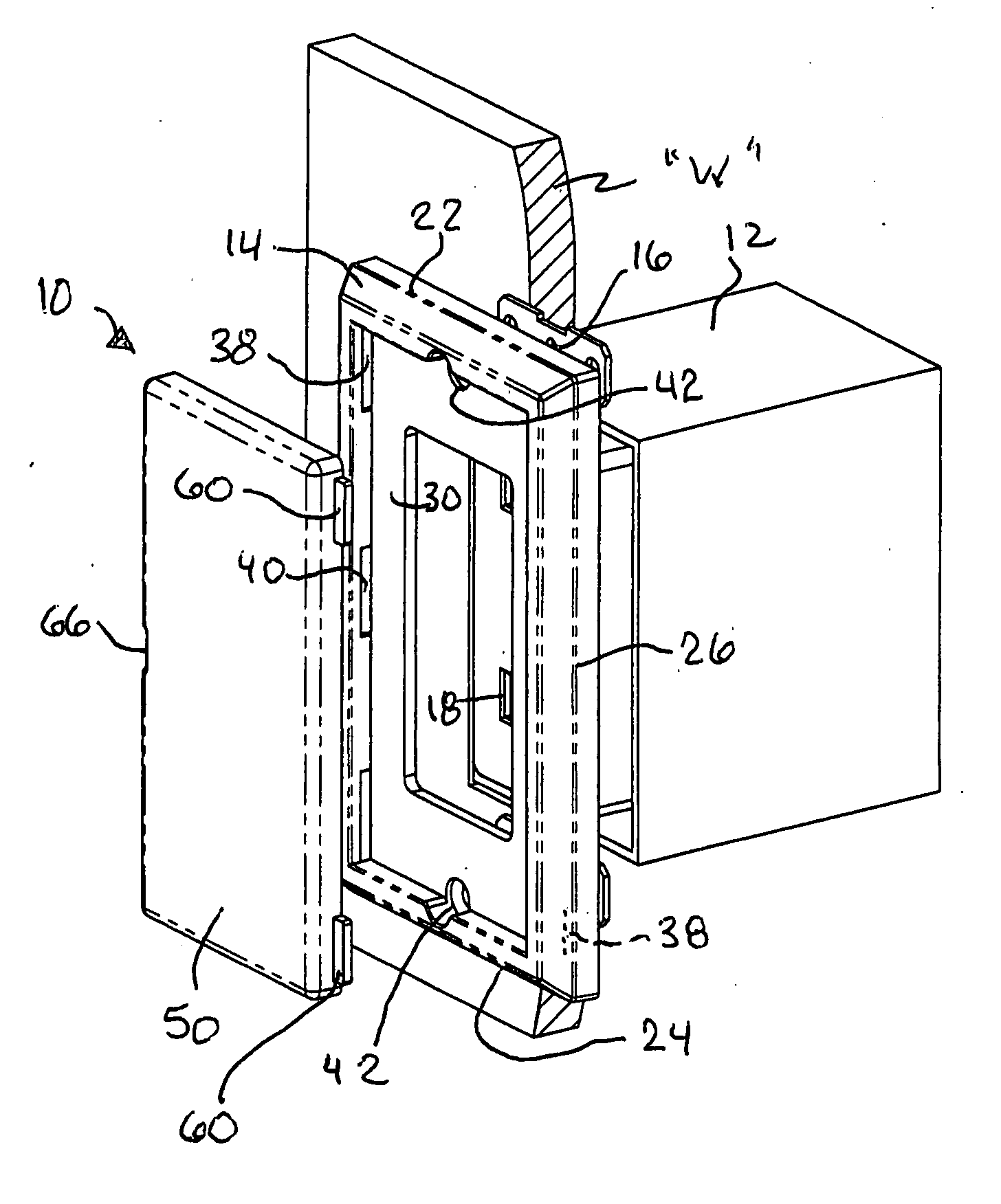 Electrical and data outlet decommissioning arrangement