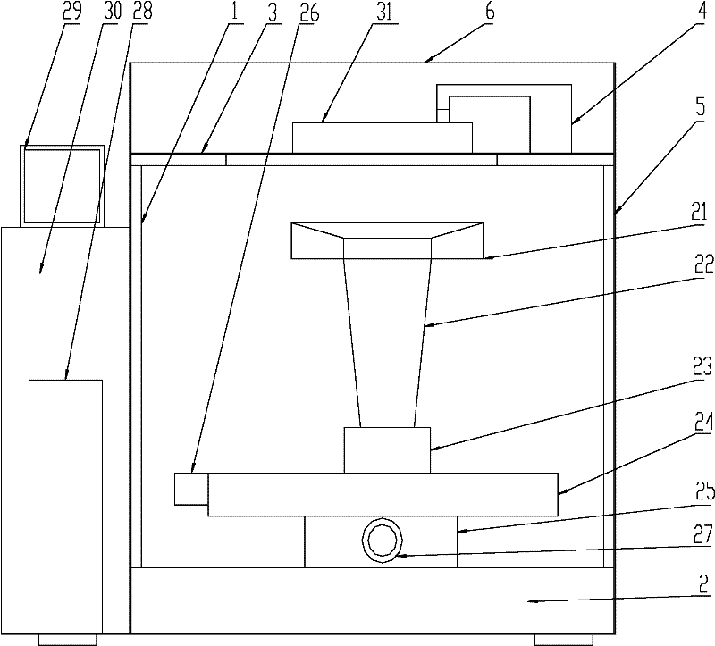 Tire section structure surveying instrument and method