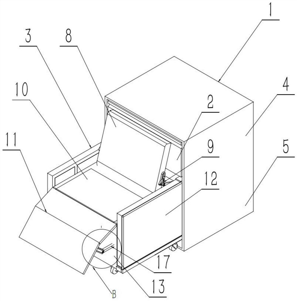 Multifunctional shared bedside cupboard and control system thereof