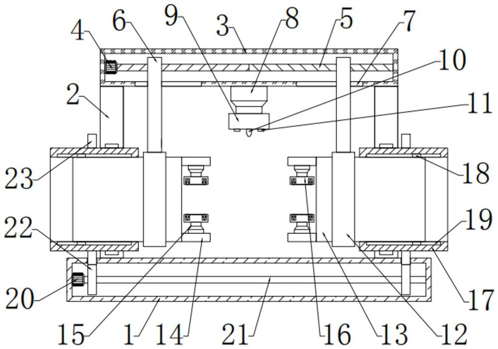 Automatic metal part welding device