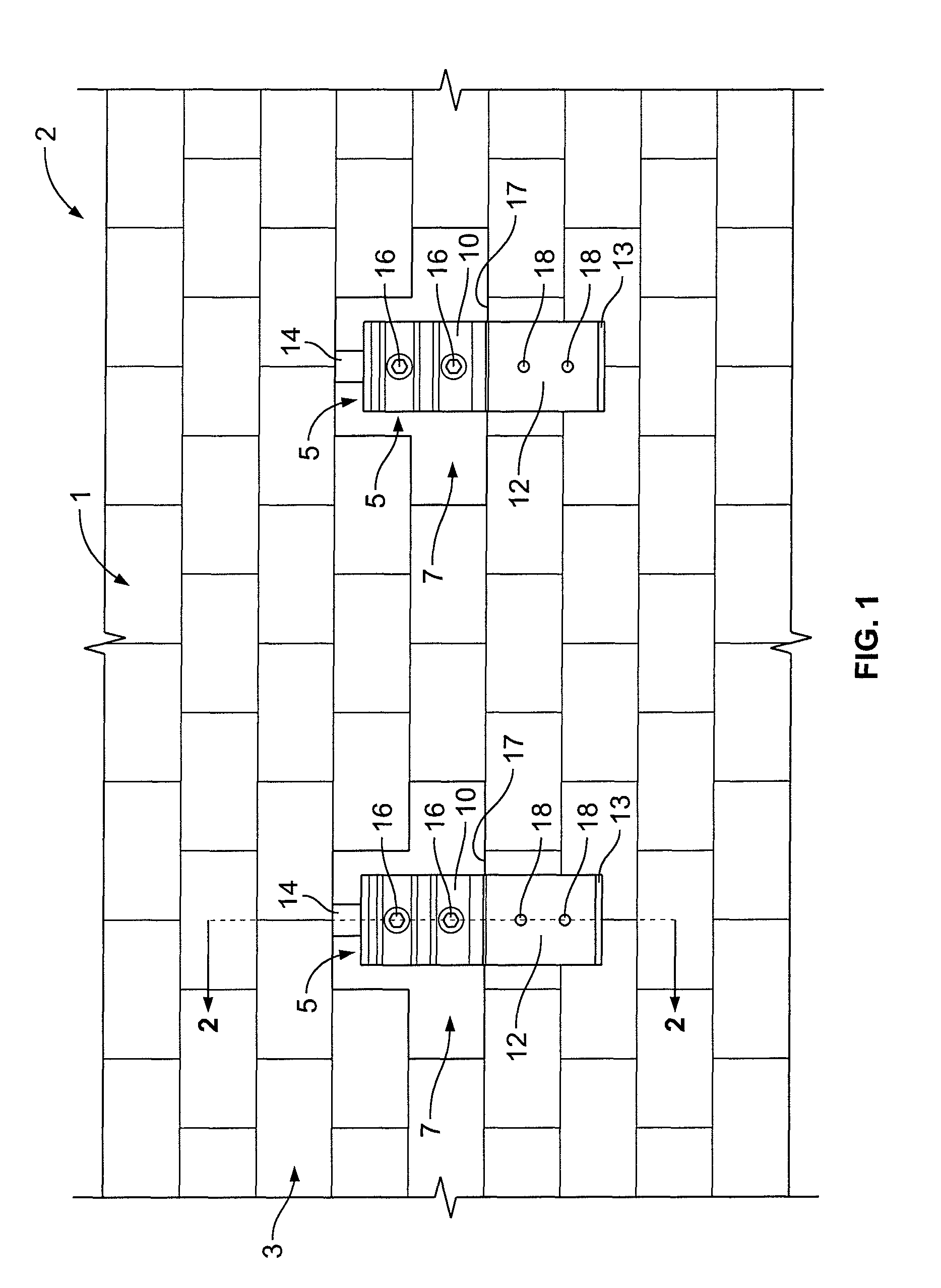 Brick bracket for installation of a ledger on the brick facing or veneer of a structure and associated methods for the installation of the brick bracket on the brick facing