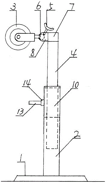 Rack type human neck and shoulder massage device