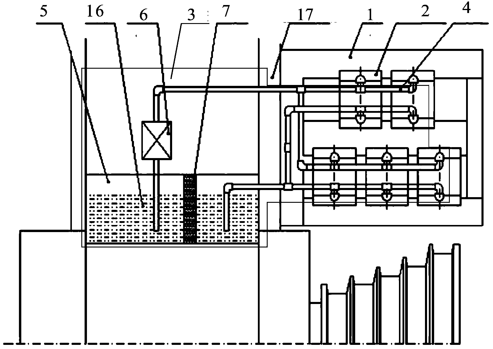 Forced lubrication device for water tank wire drawing and use method of device